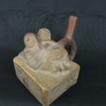 Pre Columbian Moche Pottery Vessel Ritual Artifact Peru Collectible