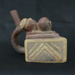Pre Columbian Moche Pottery Vessel Ritual Artifact Peru Collectible - Imagen 6