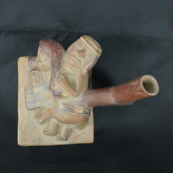 Pre Columbian Moche Pottery Vessel Ritual Artifact Peru Collectible - Imagen 10