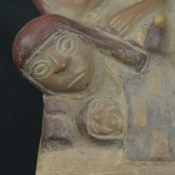 Pre Columbian Moche Pottery Vessel Ritual Artifact Peru Collectible - Imagen 17