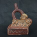 Pre Columbian Moche Pottery Vessel Ceremonial Artifact Collector Piece