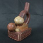 Pre Columbian Moche Pottery Vessel Ceremonial Artifact Collector Piece - Imagen 4