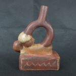 Pre Columbian Moche Pottery Vessel Ceremonial Artifact Collector Piece - Imagen 5