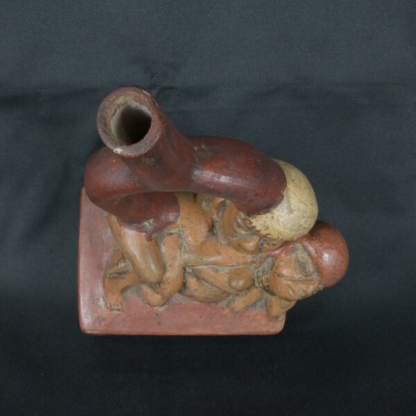 Pre Columbian Moche Pottery Vessel Ceremonial Artifact Collector Piece - Imagen 9