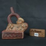 Pre Columbian Moche Pottery Vessel Ceremonial Artifact Collector Piece - Imagen 17