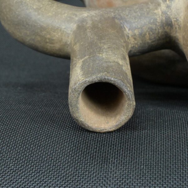 Pre Columbian Moche Ceramic Bottle Ritual Artifact Peru Collectible - Imagen 16