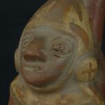 Pre Columbian Moche Ceramic Bottle Warrior Ritual Artifact Peru - Imagen 12