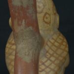 Pre Columbian Moche Ceramic Bottle Warrior Ritual Artifact Peru - Imagen 14