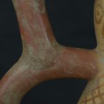 Pre Columbian Moche Ceramic Bottle Warrior Ritual Artifact Peru - Imagen 15