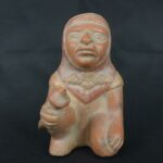 Pre Columbian Moche Ceramic Warrior Vessel Ritual Artifact Peru - Imagen 8