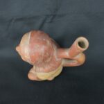Pre Columbian Moche Ceramic Warrior Vessel Ritual Artifact Peru - Imagen 9