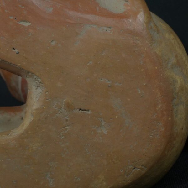 Pre Columbian Moche Ceramic Warrior Vessel Ritual Artifact Peru - Imagen 11