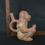 Pre Columbian Moche Ceramic Warrior Vessel Ritual Artifact Peru - Imagen 17