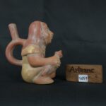 Pre Columbian Moche Ceramic Warrior Vessel Ritual Artifact Peru - Imagen 18