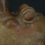 Pre Columbian Moche Ceramic Frog Bottle Ancient Andean Artifact Peru - Imagen 15