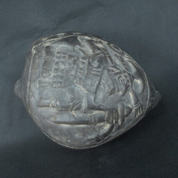 Pre Columbian Moche Ceramic Pututu Ritual Artifact Andean Collectible - Imagen 9