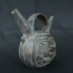 Pre Columbian Chimú Ceramic Ritual Bottle Ancient Artifact Peru - Imagen 4