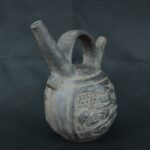 Pre Columbian Chimú Ceramic Ritual Bottle Ancient Artifact Peru - Imagen 8