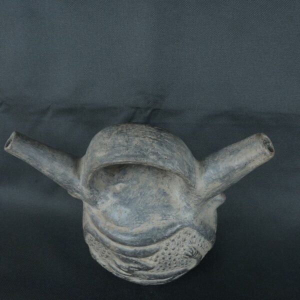 Pre Columbian Chimú Ceramic Ritual Bottle Ancient Artifact Peru - Imagen 9