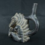 Pre Columbian Moche Ceramic Bottle Ritual Artifact Andean Collector - Imagen 3