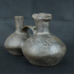 Pre Columbian Chimú Ceramic Dual Vessel Sacred Artifact Peru - Imagen 6