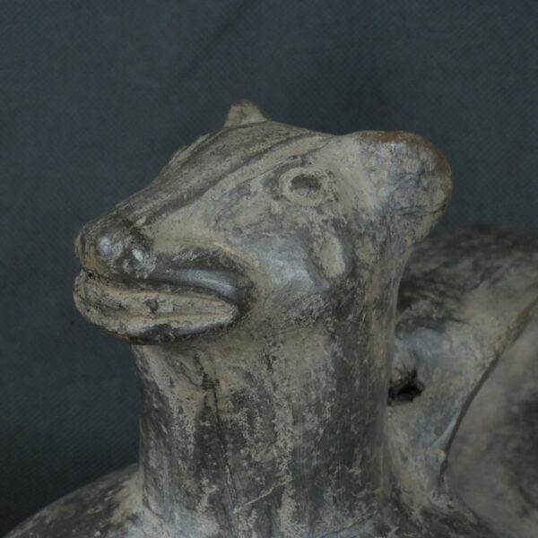 Pre Columbian Chimú Ceramic Dual Vessel Sacred Artifact Peru - Imagen 11