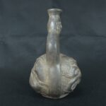 Pre Columbian Moche Ceramic Bottle Ritual Artifact Ancient Peru - Imagen 7