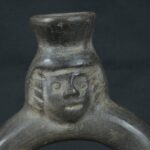 Pre Columbian Moche Ceramic Bottle Ritual Artifact Ancient Peru - Imagen 14