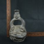 Pre Columbian Moche Ceramic Bottle Ritual Artifact Ancient Peru - Imagen 18
