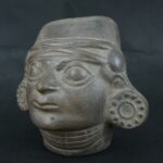 Pre Columbian Moche Ceramic Vessel Ritual Artifact Peru Collectible - Imagen 2