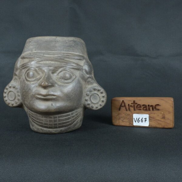 Pre Columbian Moche Ceramic Vessel Ritual Artifact Peru Collectible - Imagen 19