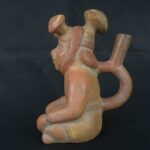 Pre Columbian Moche Pottery Vessel Ancient Artifact Peru Collectible - Imagen 2