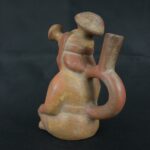 Pre Columbian Moche Pottery Vessel Ancient Artifact Peru Collectible - Imagen 3