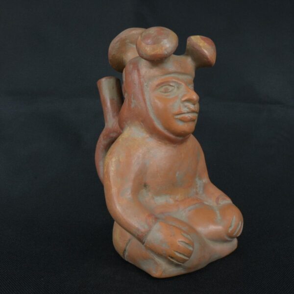 Pre Columbian Moche Pottery Vessel Ancient Artifact Peru Collectible - Imagen 7