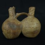 Pre Columbian Moche Ceramic Whistle Ritual Artifact Peru Collectible