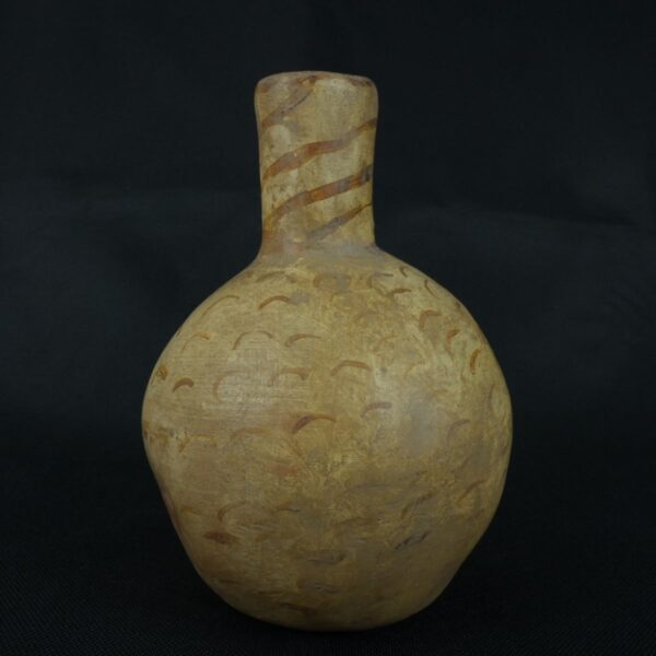 Pre Columbian Moche Ceramic Whistle Ritual Artifact Peru Collectible - Imagen 3