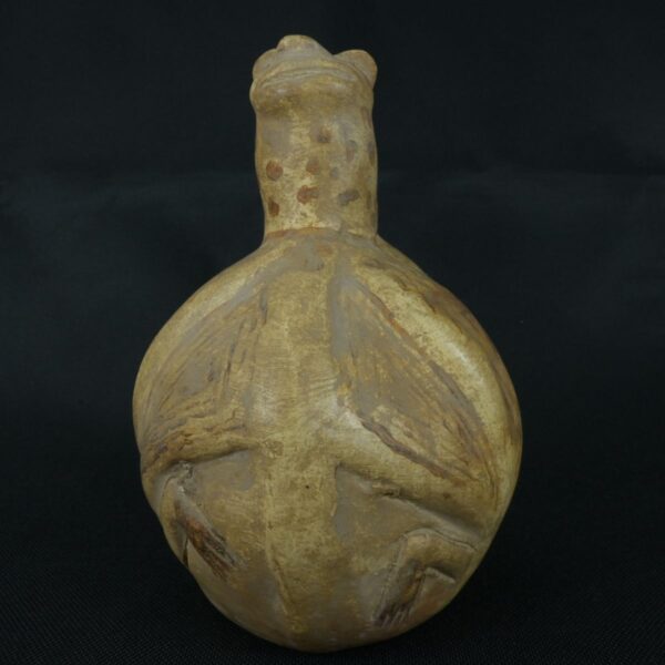 Pre Columbian Moche Ceramic Whistle Ritual Artifact Peru Collectible - Imagen 7