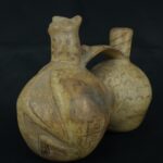 Pre Columbian Moche Ceramic Whistle Ritual Artifact Peru Collectible - Imagen 8