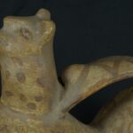 Pre Columbian Moche Ceramic Whistle Ritual Artifact Peru Collectible - Imagen 13