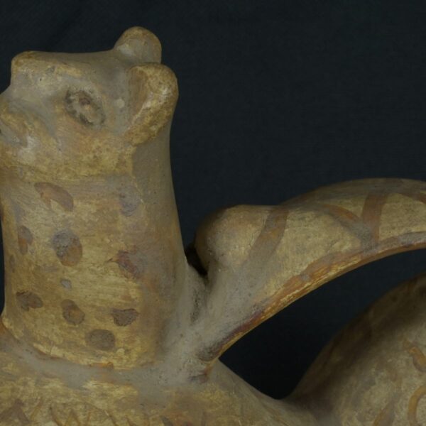 Pre Columbian Moche Ceramic Whistle Ritual Artifact Peru Collectible - Imagen 13
