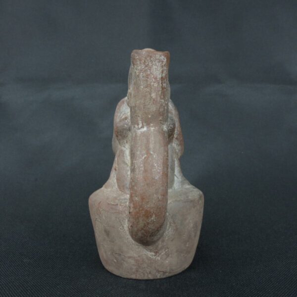 Pre Columbian Moche Pottery Vessel Ancient Ceremonial Artifact - Imagen 4