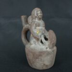 Pre Columbian Moche Pottery Vessel Ancient Ceremonial Artifact - Imagen 7