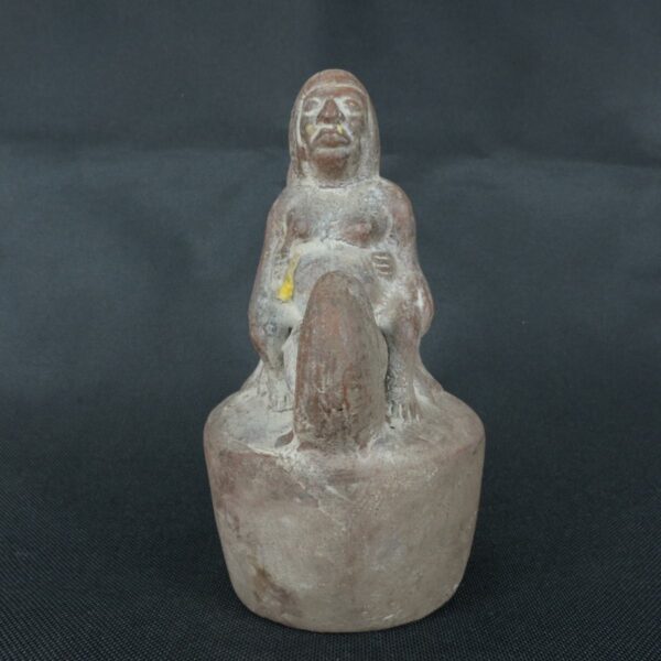 Pre Columbian Moche Pottery Vessel Ancient Ceremonial Artifact - Imagen 8