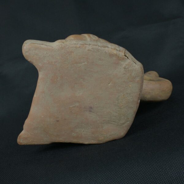 Pre Columbian Moche Ceramic Warrior Bottle Ritual Artifact Collectible - Imagen 10