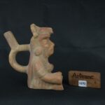 Pre Columbian Moche Ceramic Warrior Bottle Ritual Artifact Collectible - Imagen 20