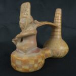 Pre Columbian Nazca Ceramic Whistle Ritual Artifact Collectible