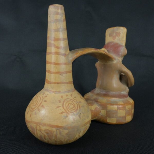 Pre Columbian Nazca Ceramic Whistle Ritual Artifact Collectible - Imagen 5