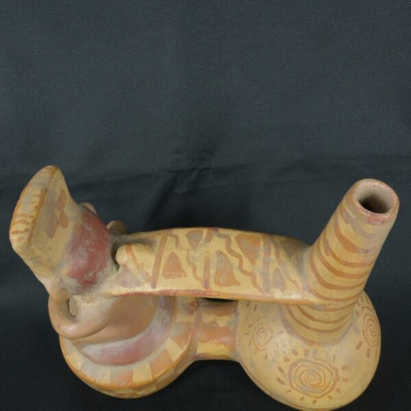 Pre Columbian Nazca Ceramic Whistle Ritual Artifact Collectible - Imagen 9