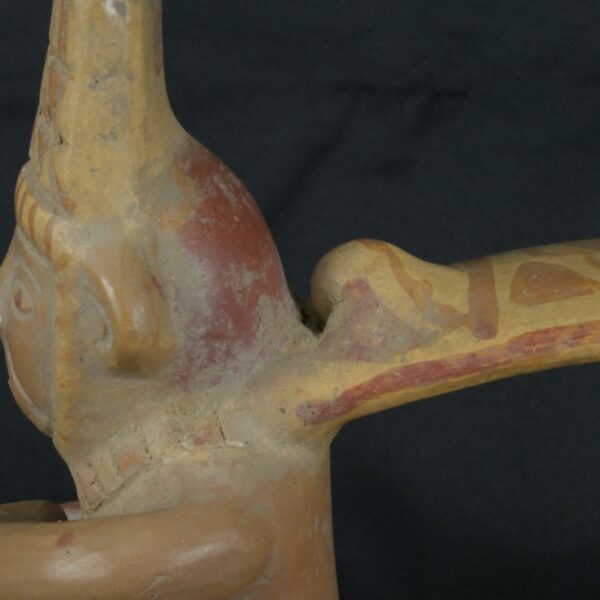 Pre Columbian Nazca Ceramic Whistle Ritual Artifact Collectible - Imagen 13