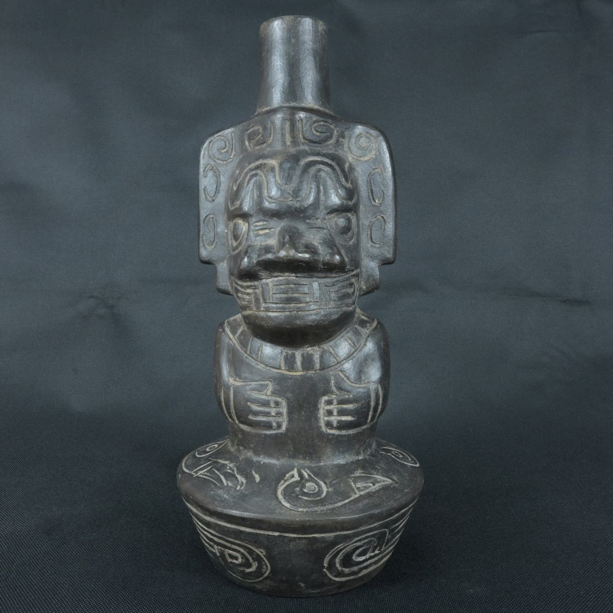 DSC_0994 Pre Columbian Moche Ceramic Vessel Ritual Artifact Peru Collectible - Imagen 1
